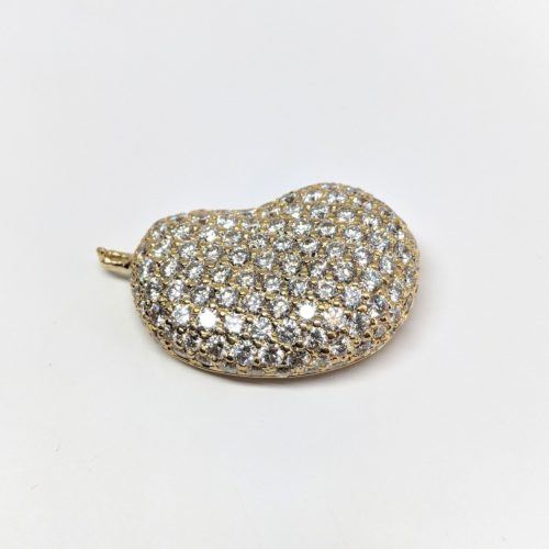 Yellow Gold #6 Pave Rocca Bead