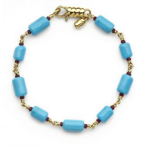 Paul Morelli Turquoise And Ruby Bracelet