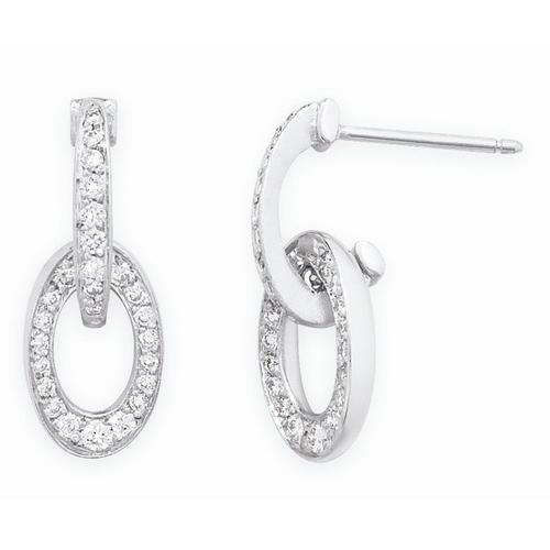 Paul Morelli Small Pave Ellipse Link Earring