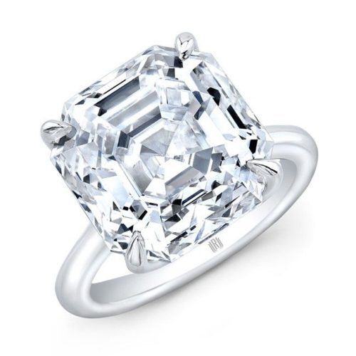 Rahaminov Asccher Diamond Ring - SJ-002