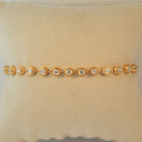 Rahaminov Rose Gold Beaded Bracelet