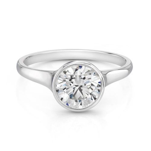 White Solitaire Ring