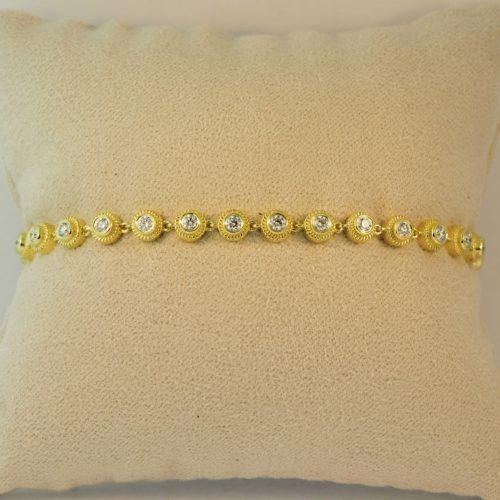 Rahaminov Yellow Gold Beaded Bracelet