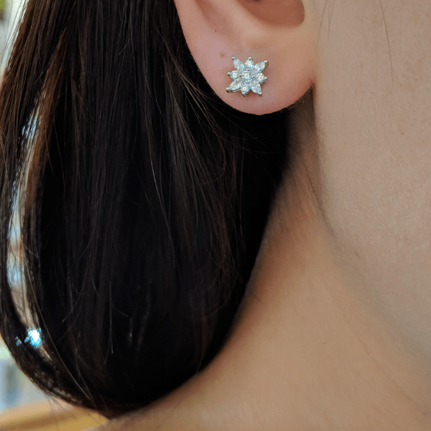 Kwiat Diamond Star Stud Earrings