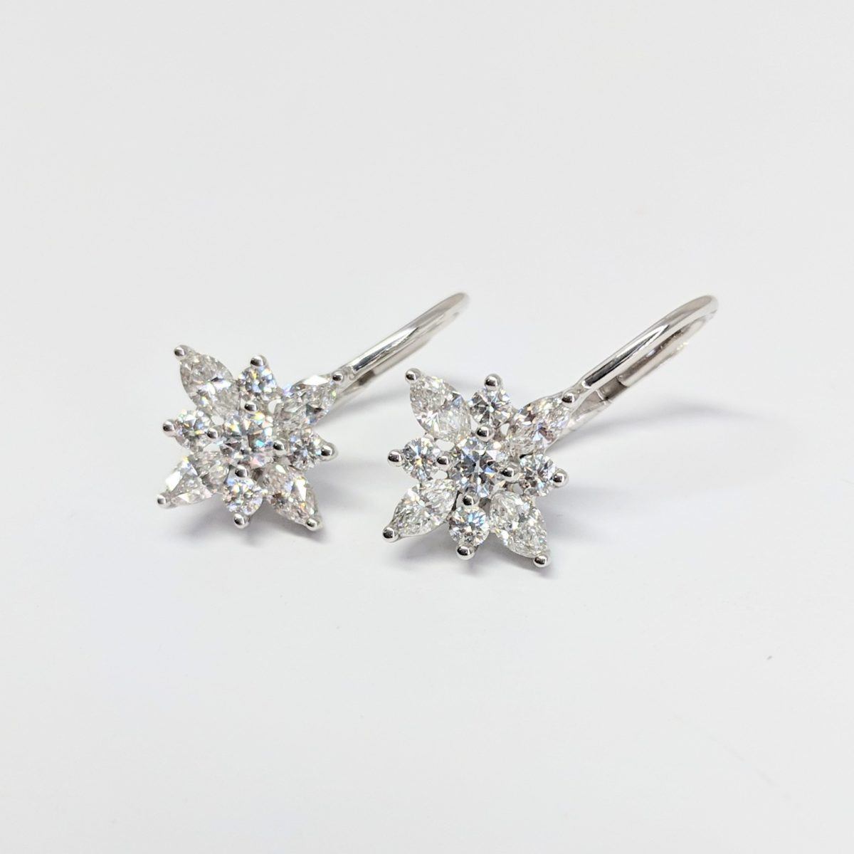 Kwiat Diamond Star Drop Earrings
