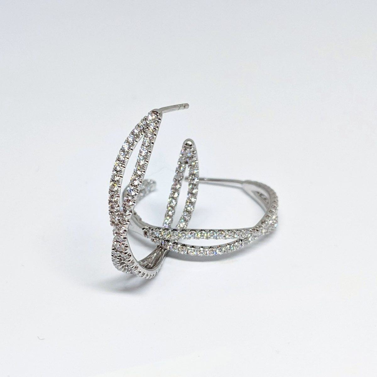 Kwiat Diamond Hoop "Fidelity" Earrings