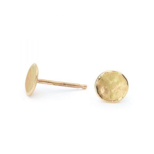 Hammered Disc Studs - Small