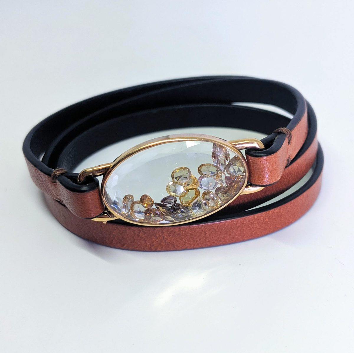 Natural Color Diamond Capsule Bracelet