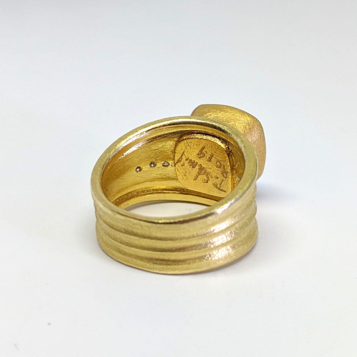 Custom Teal "Lagoon" Tourmaline Ring