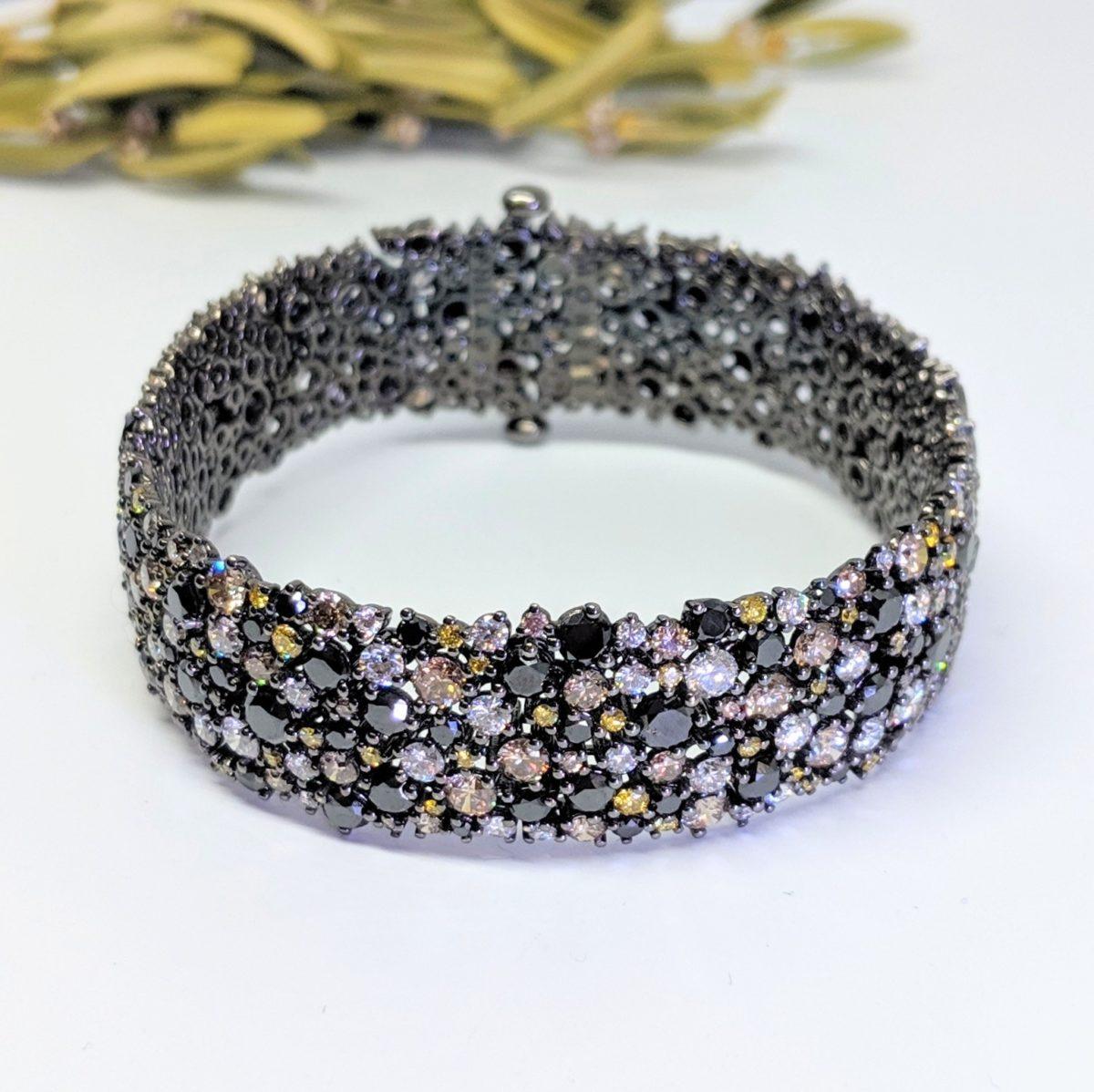 Large Multi-Color Diamond Confetti Bracelet