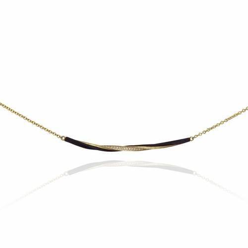 Eclipse Single Bar Diamond Necklace