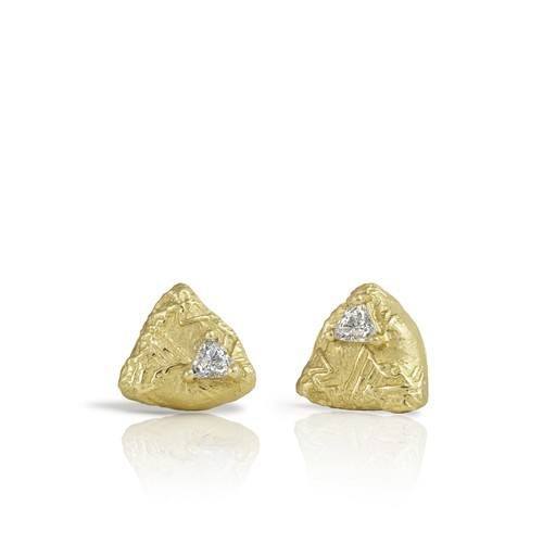 Trigon Diamond Stud Earring