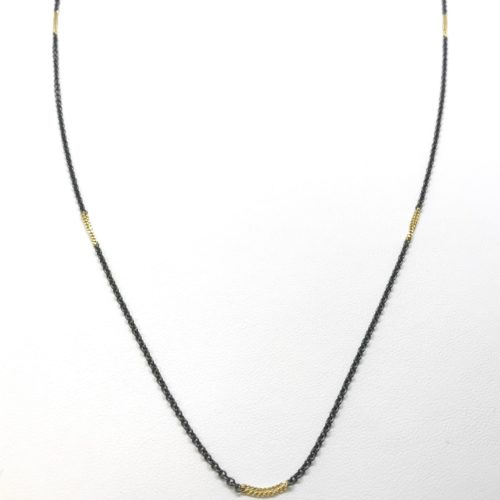 Mixed Metal Station Necklace
