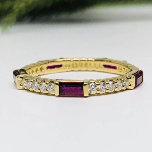 Yellow Gold, Diamond and Ruby Ring