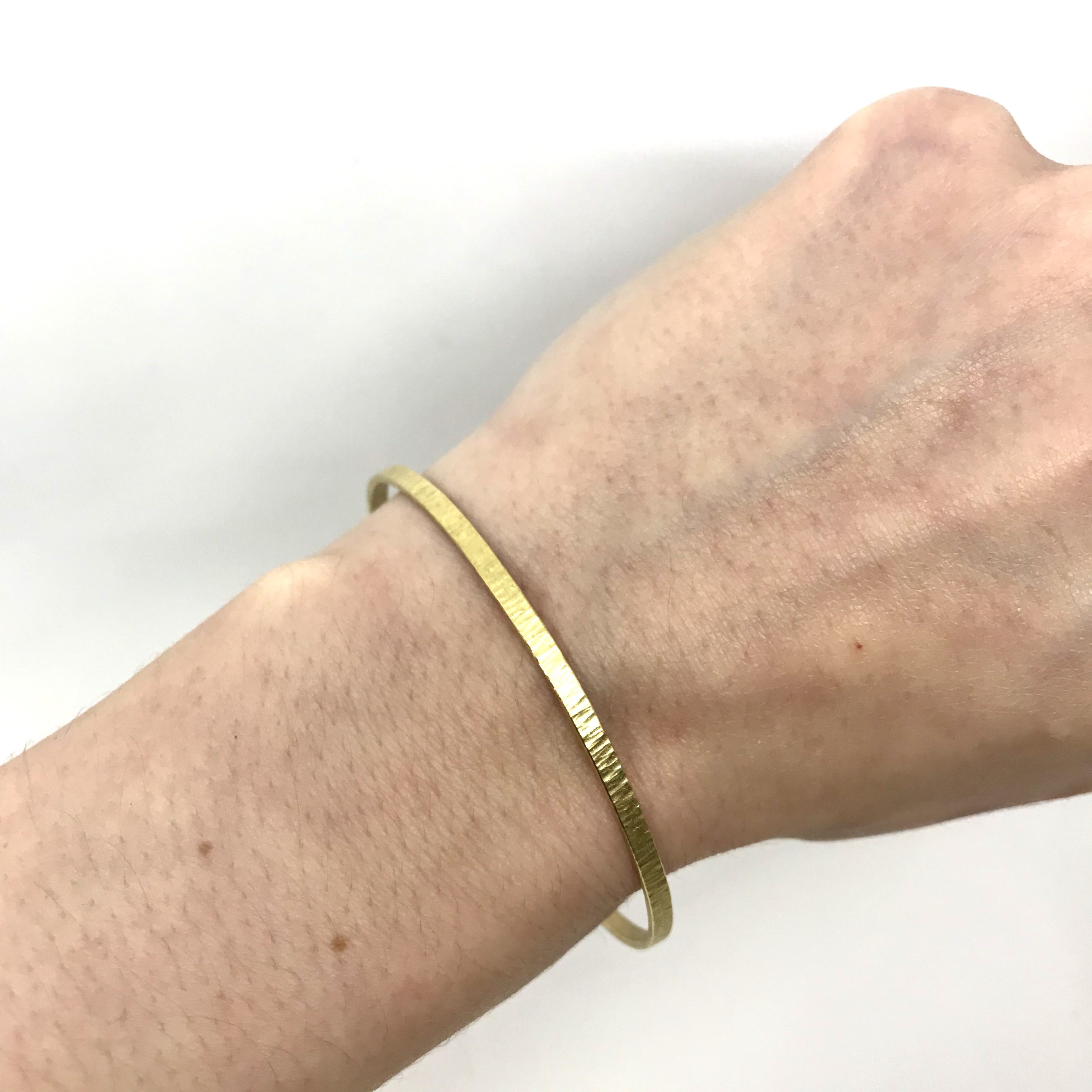 Textured Gold Bangle