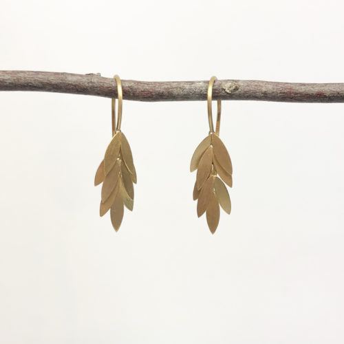 Small "Golden Leaf" Earrings