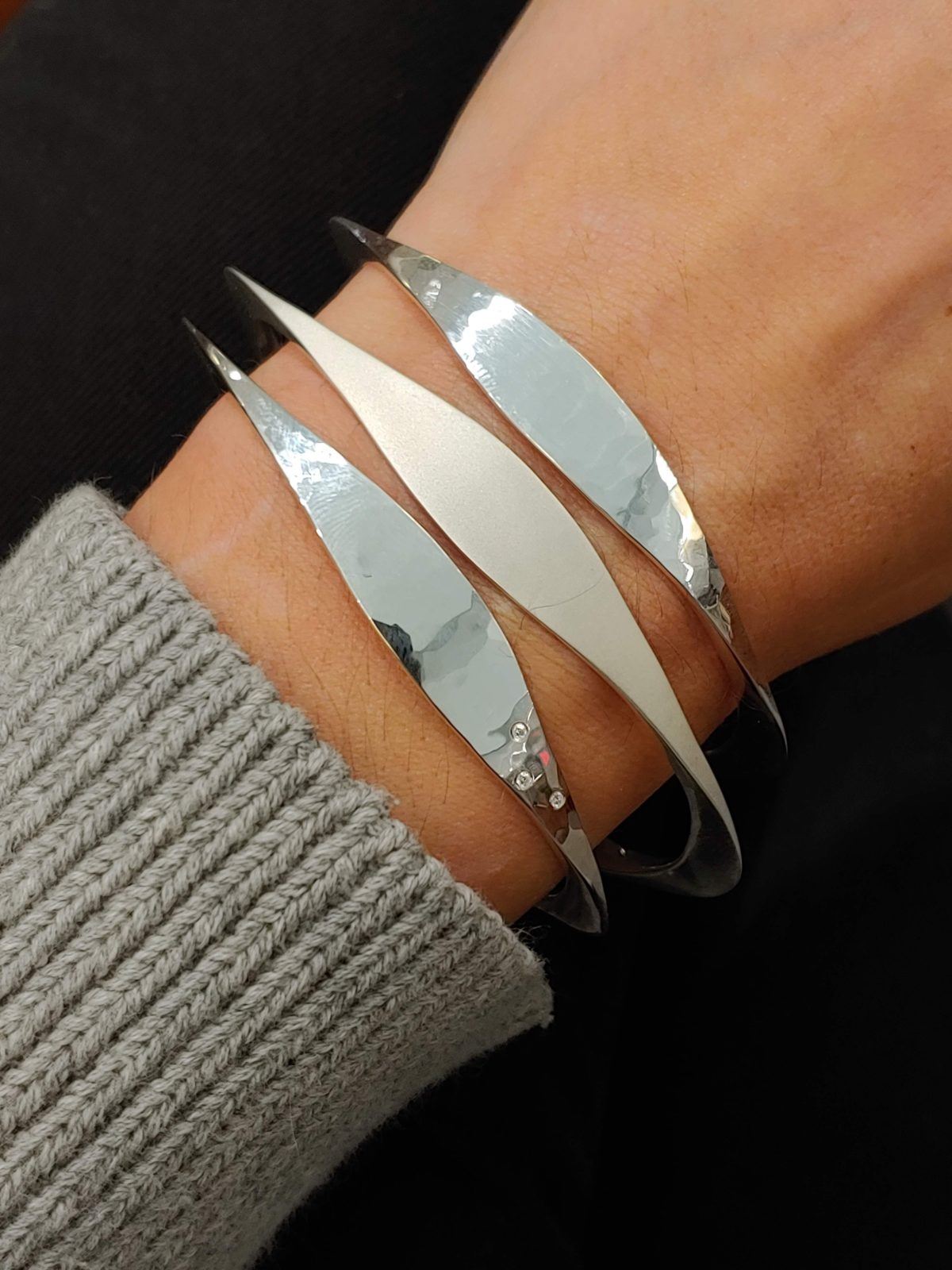 Sterling Silver Smooth Twisted Cuff