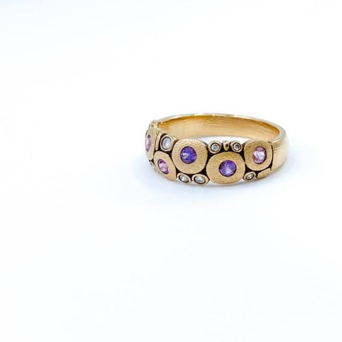 Rose Gold and Sapphire "Candy" Ring
