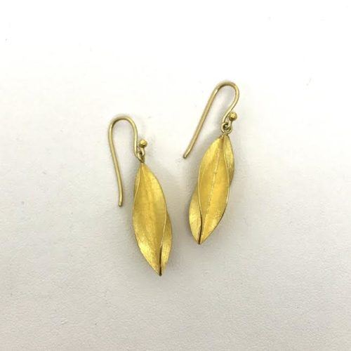 Petra Gold Twist Medium Earrings