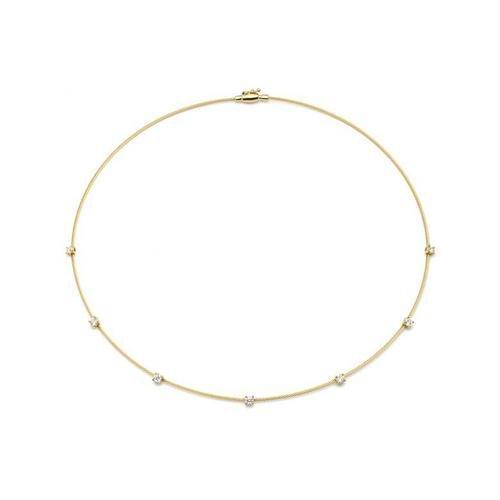 Paul Morelli Single Diamonds On A Wire Necklace With 7 Diamonds