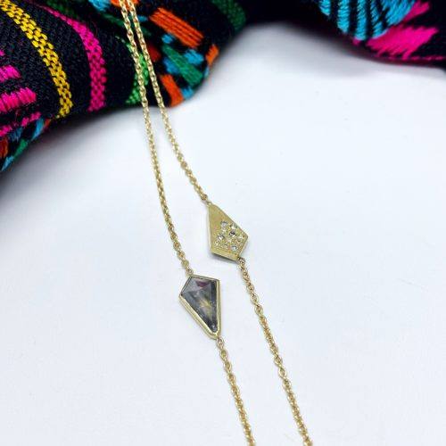 Ali Dumont Kite Shaped Diamond Necklace