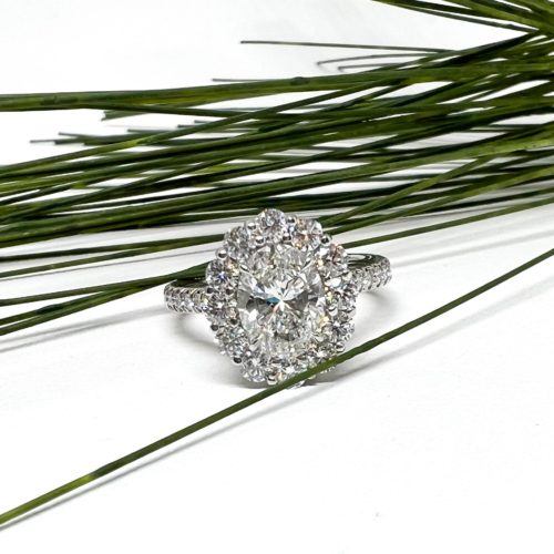 Oval Diamond Cluster Ring 1.50 CT
