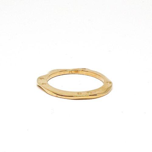 Yellow Gold Thin Stackable Ring