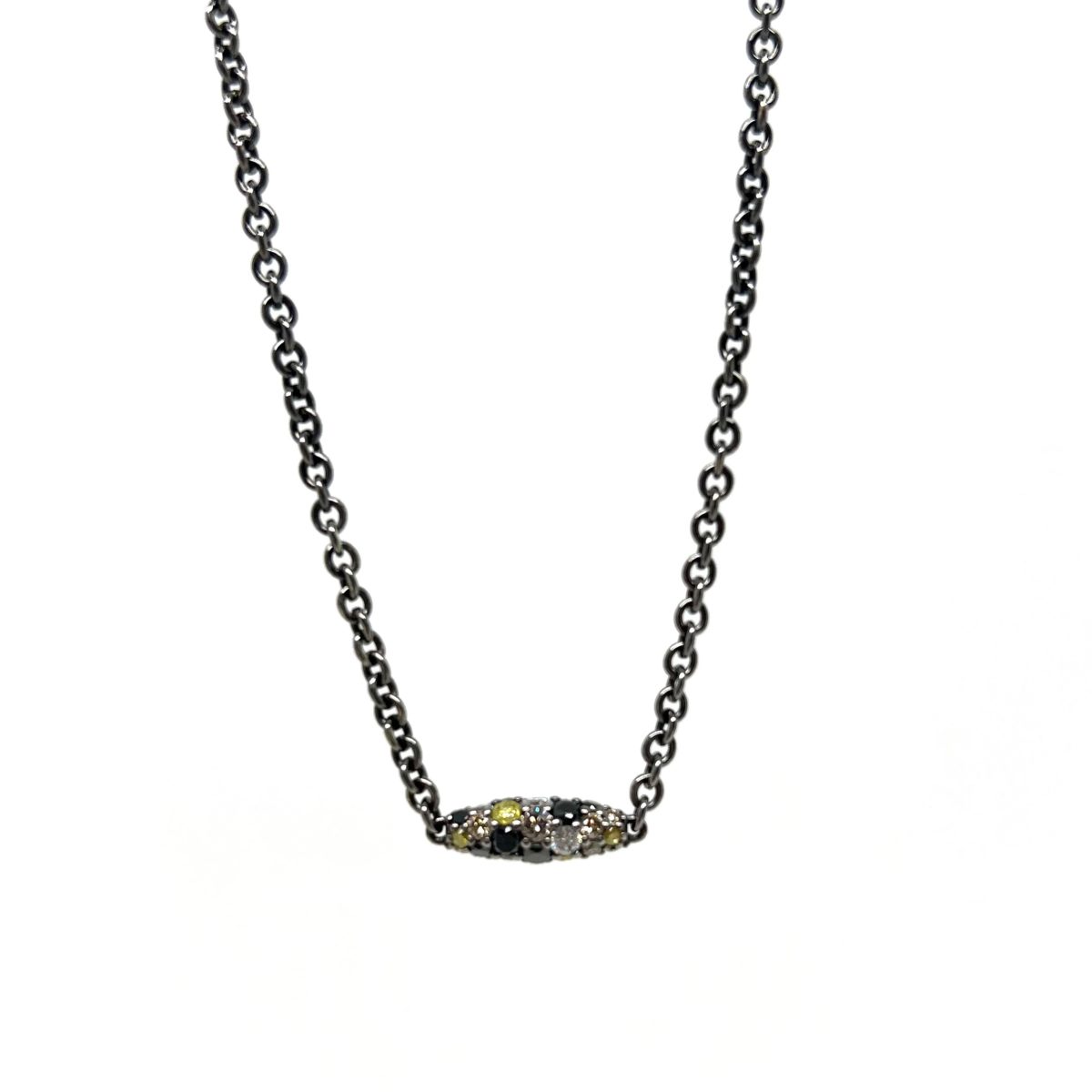 Multi Color Diamond Pipette Necklace