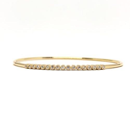 Gold & Diamond Pinpoint Bracelet