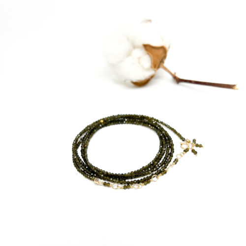 Obsidian Wrap Bracelet