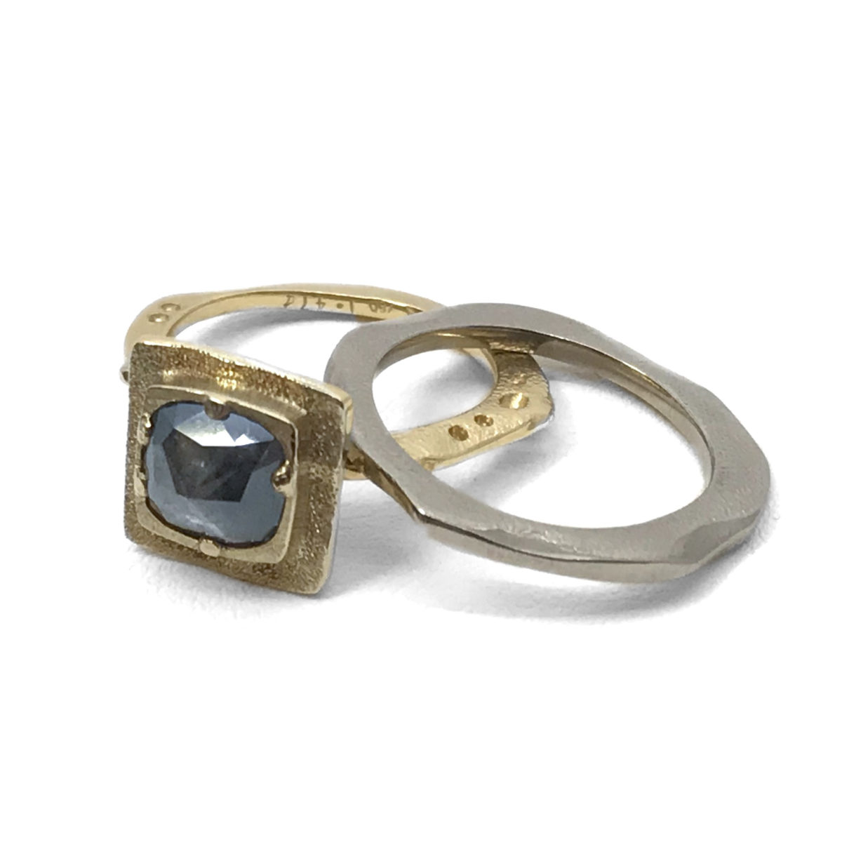 Rough cut Diamond Statement Ring