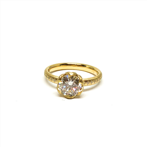 Yellow Gold and 1.42 CT Diamond Ring