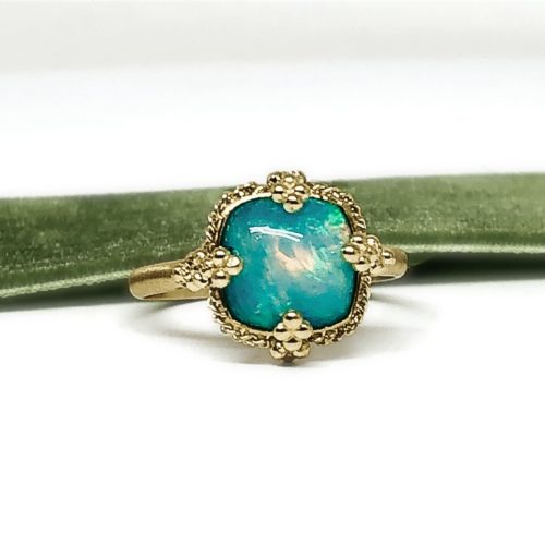 Yellow Gold and Opal Ring
