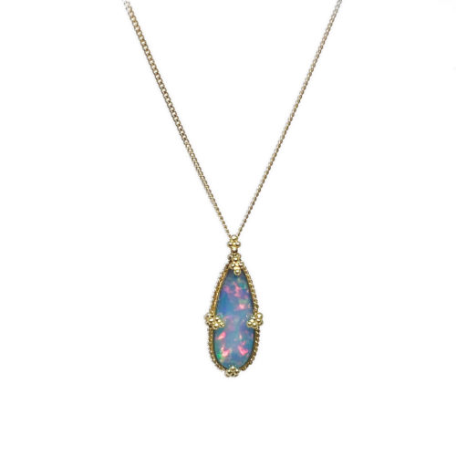 Ethiopian Opal Pendant Necklace