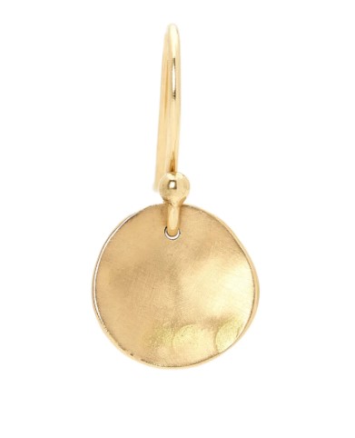 Petite Gold Round Disc Earrings - 18K Yellow Gold