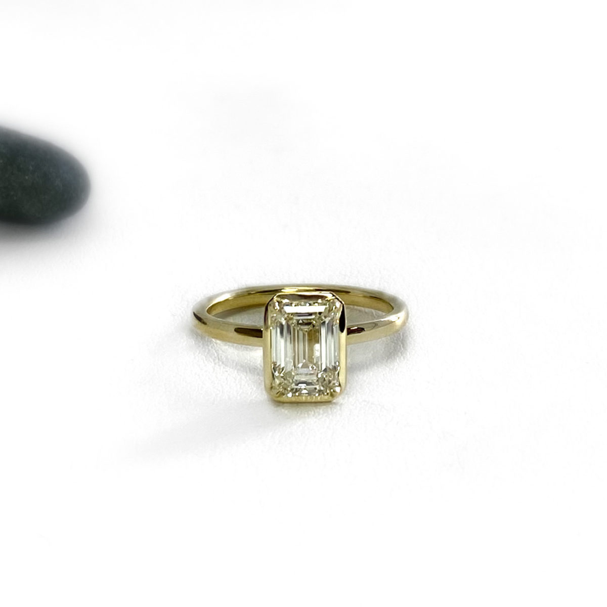 1.71 CT Emerald Cut Diamond Ring