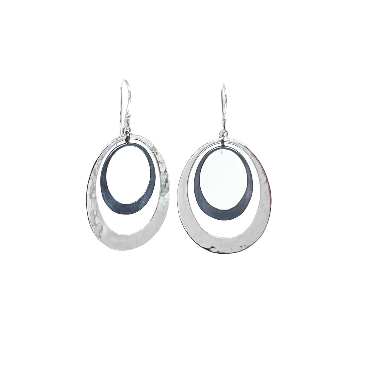 22mm Double Oval Lunar Earrings