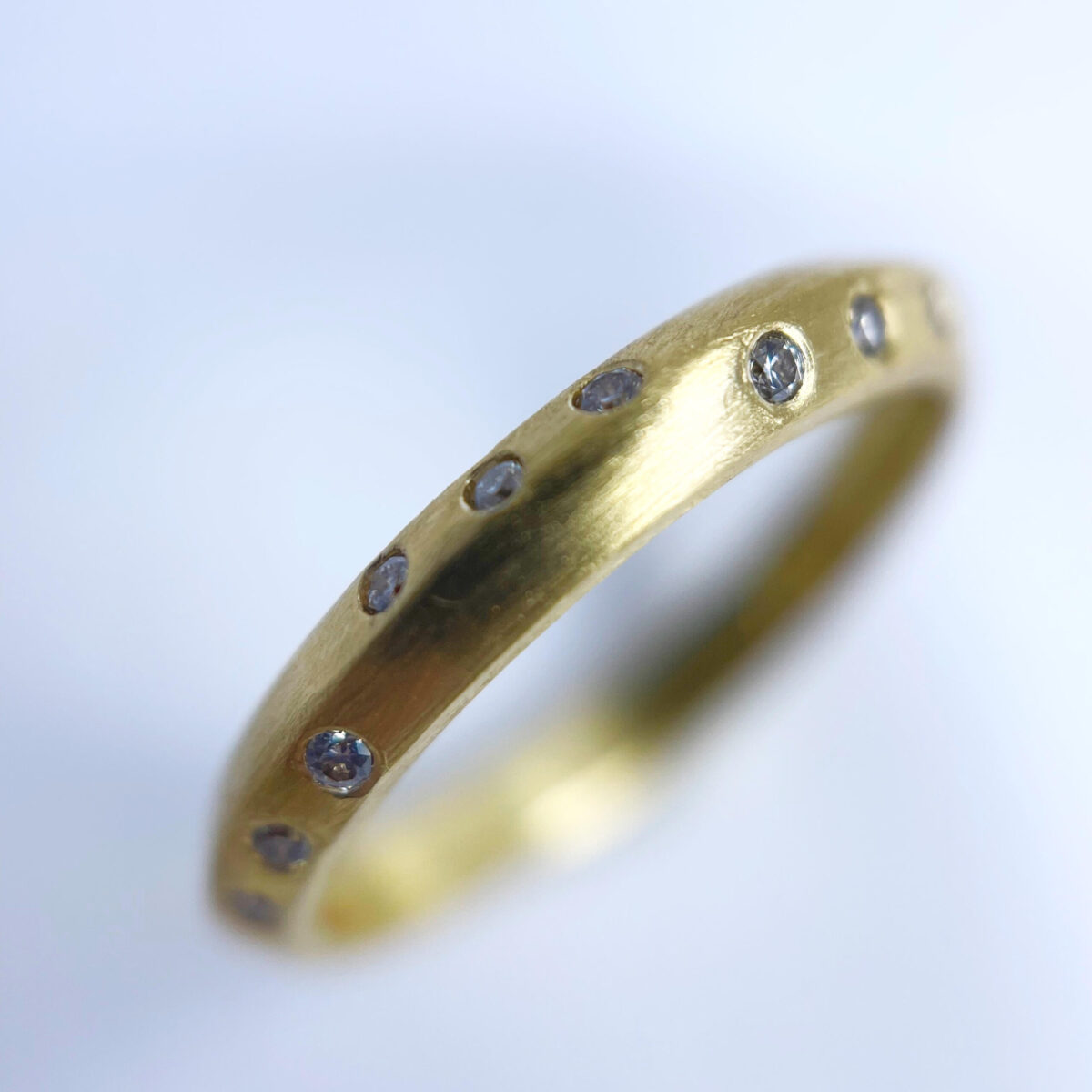 Alternating Diamond Stackable Ring