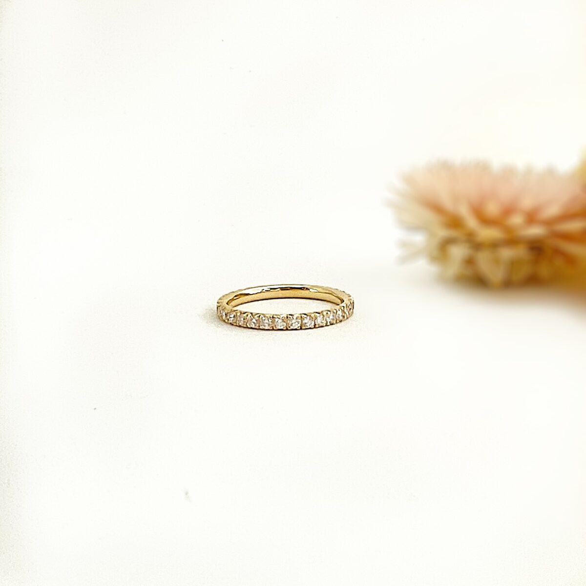 0.64 CT Yellow Gold Eternity Band
