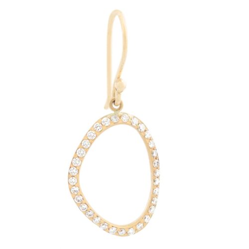 Diamond 'Lilydust' Hook Earrings - 18K Yellow Gold
