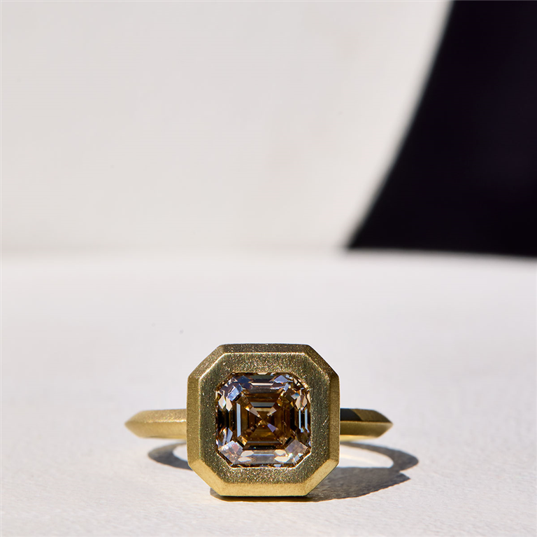 2.02 CT Fancy Brown Diamond Ring