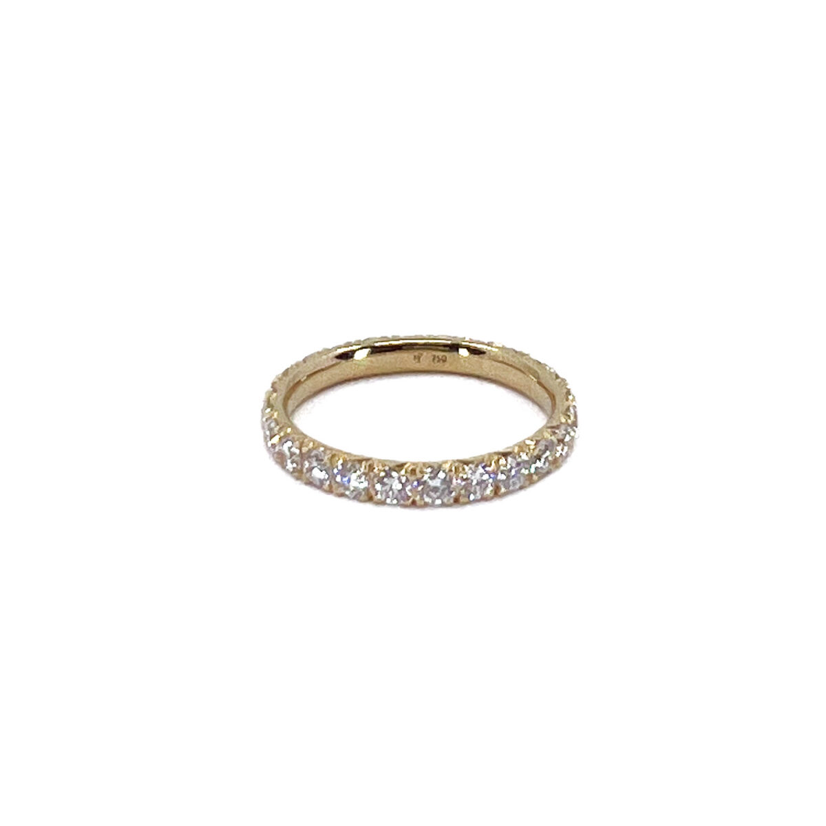 1.33 CT Diamond and Yellow Gold Eternity Band