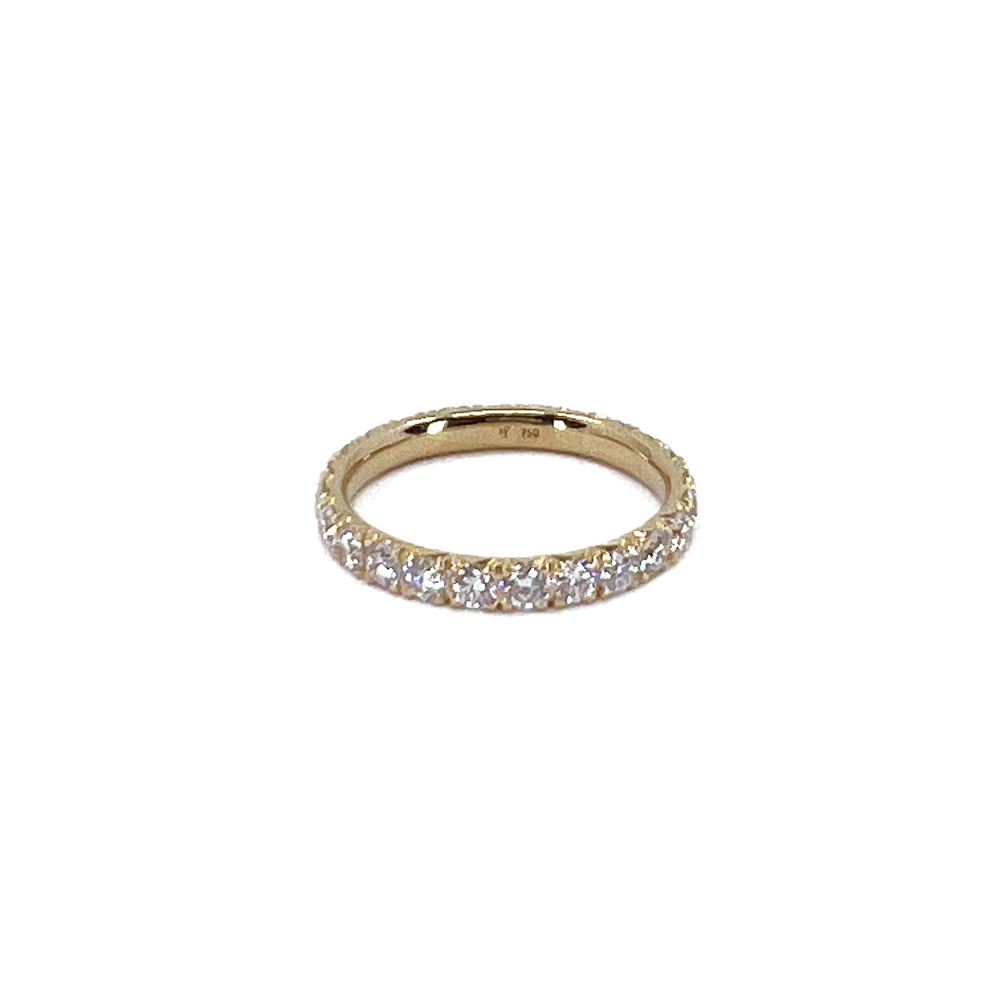 1.33 CT Diamond and Yellow Gold Eternity Band | Von Bargen's Jewelry