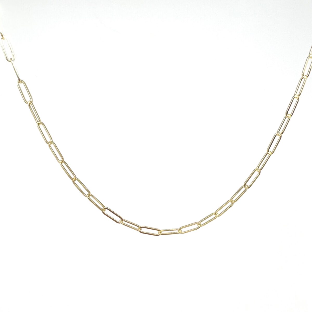 18 K Yellow Gold Paperclip Chain