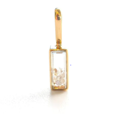 18 karat Yellow Gold and Diamond Mini Kaleidoscope Shaker