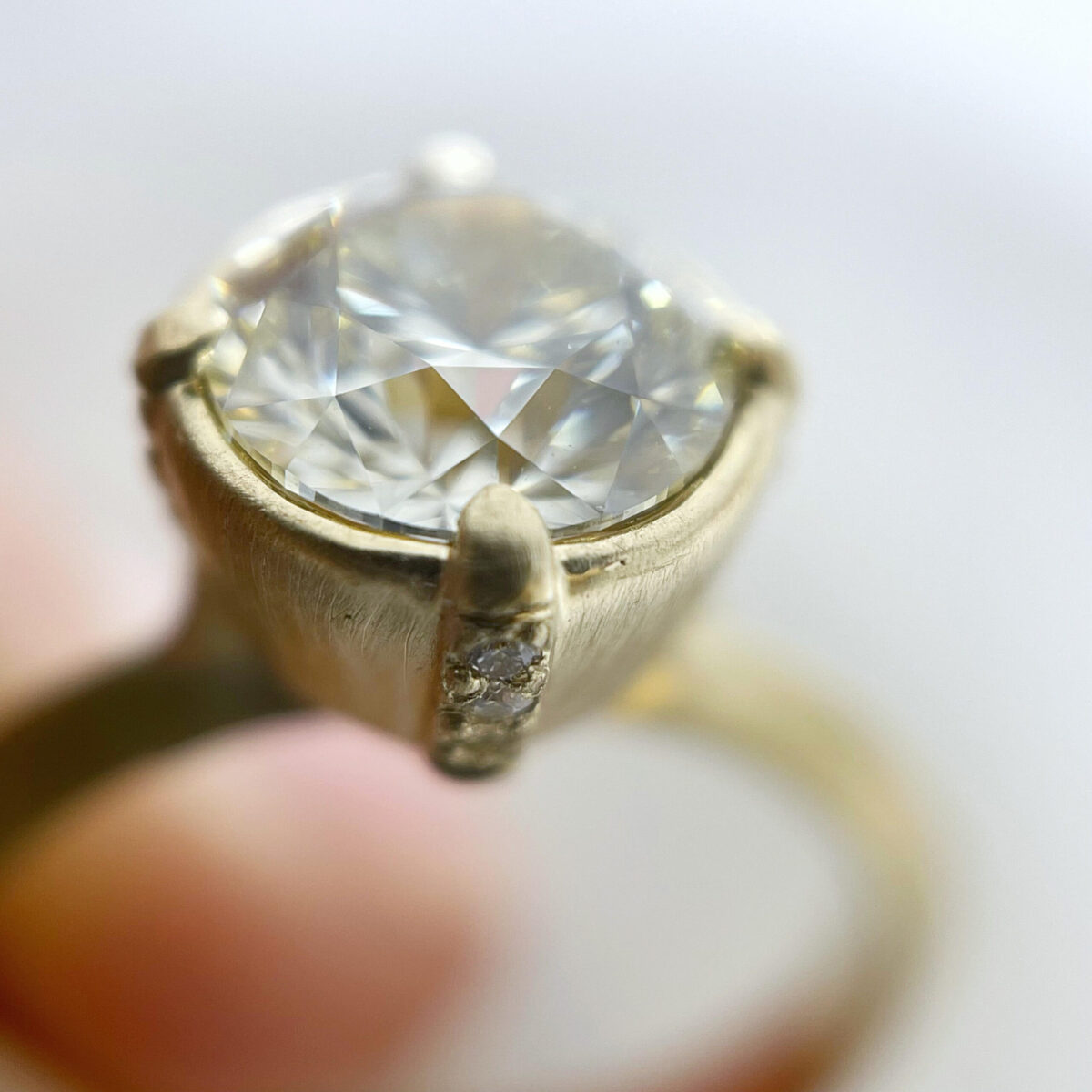 1.5 CT Diamond Underbezel Ring