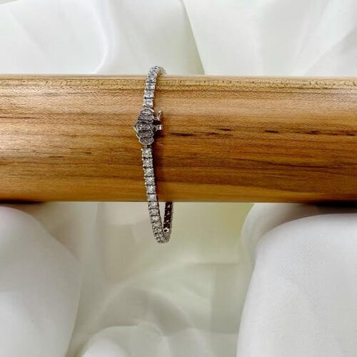 Platinum and Diamond Tiara Line Bracelet
