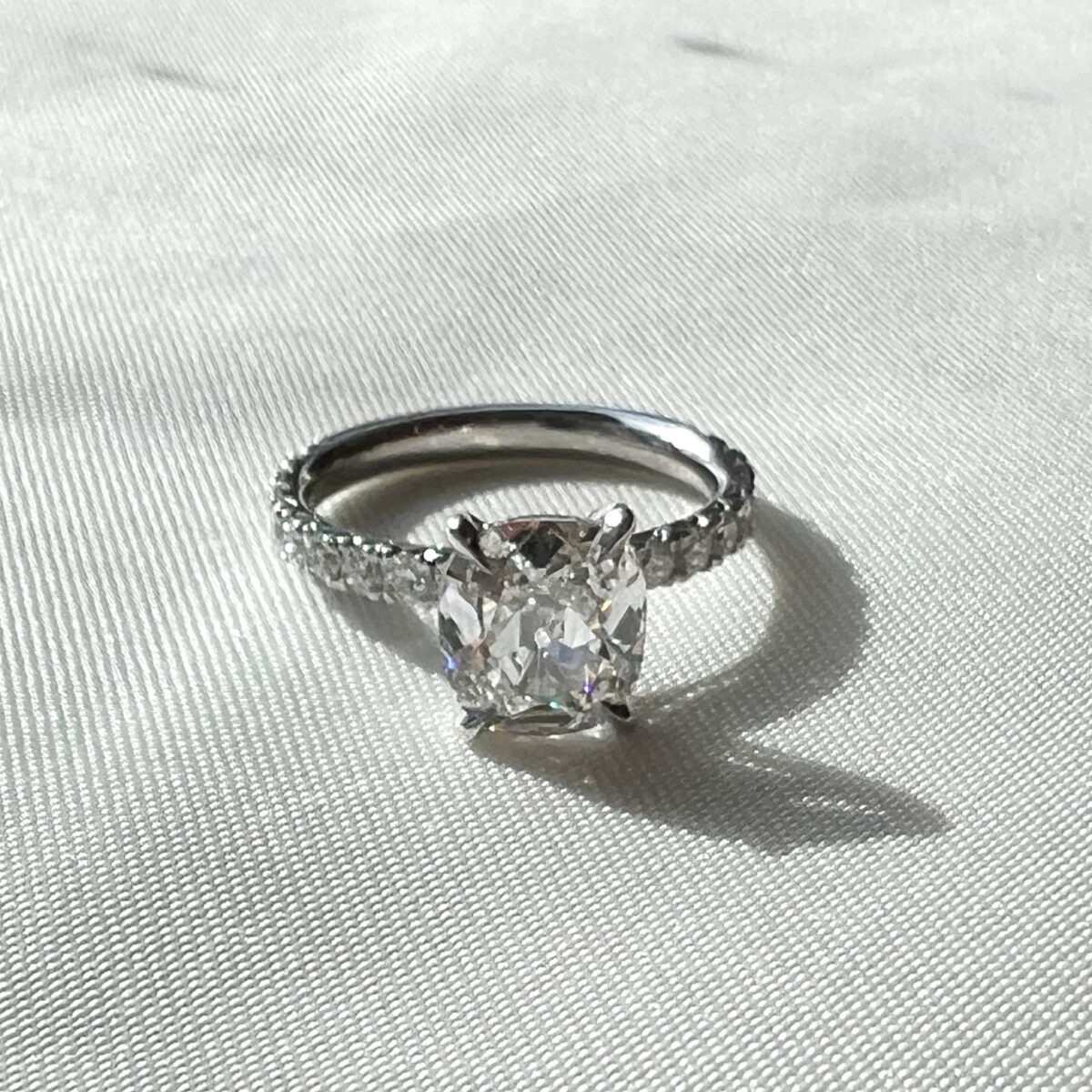 2.01 CT Cushion Diamond Ring