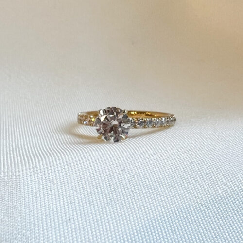 Yellow Gold and Diamond 1.01 CT Ring