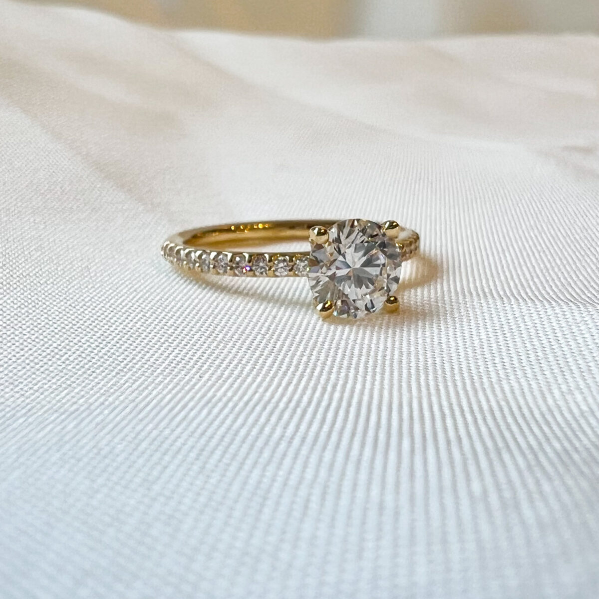 Yellow Gold and 1.05 Diamond Ring